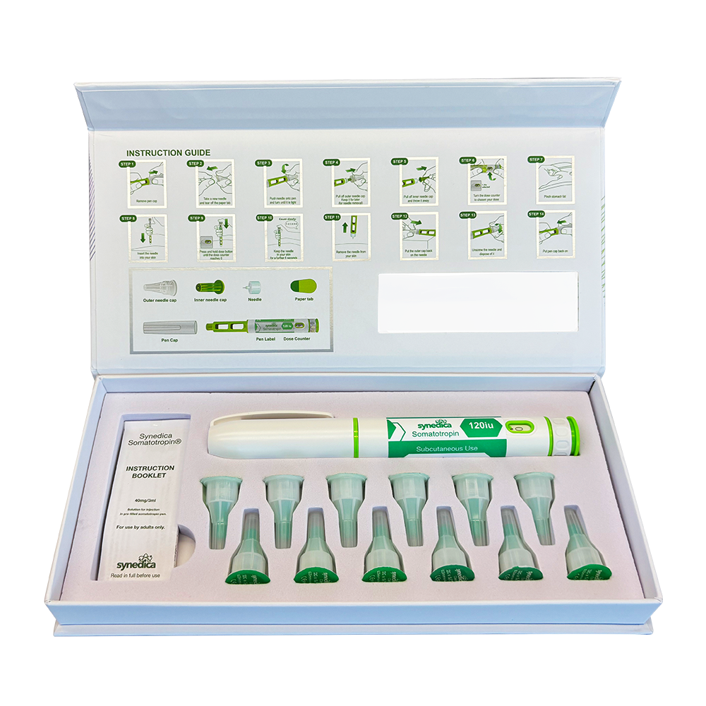 Synedica Somatotropin HGH 120iu Injection Pen Kit (R&D Only) | BuyAllPeptides UK